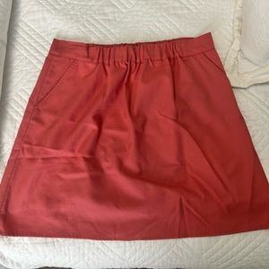 JCrew coral elastic waist skirt